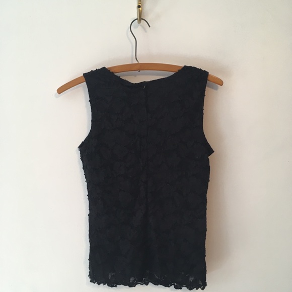 Vintage 90s Lace Tight Fit Tank Y2K early 2000s - Picture 3 of 6